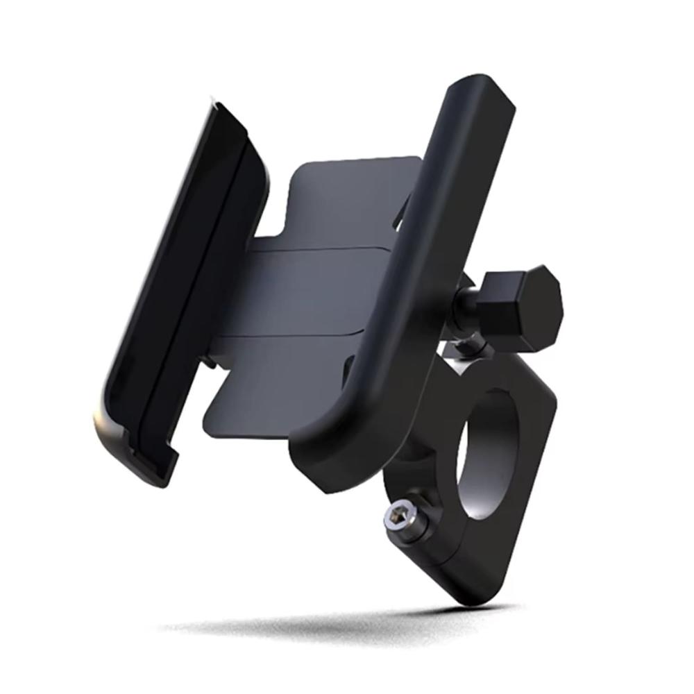 Holder Soporte para Moto Bicicleta Manillar Fuerte de Aluminio Negro