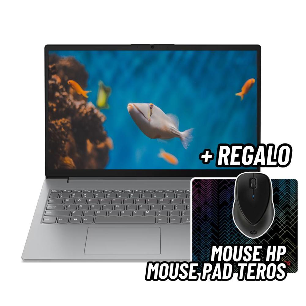 LAPTOP LENOVO V15 G4 AMN 15.6 FHD AMD RYZEN 3 7320U 8GB RAM 256GB SSD + MOUSE HP Y MOUSE PAD TEROS