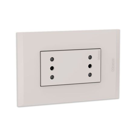 Tomacorriente Triple MODUS4 Policarbonato Beige Bticino