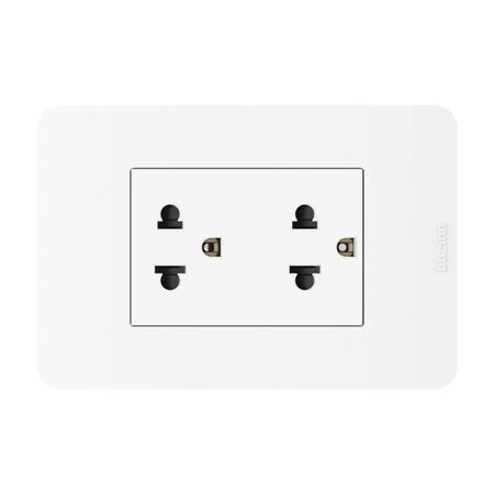 Tomacorriente Duplex Universal Matix Go Blanco Bticino