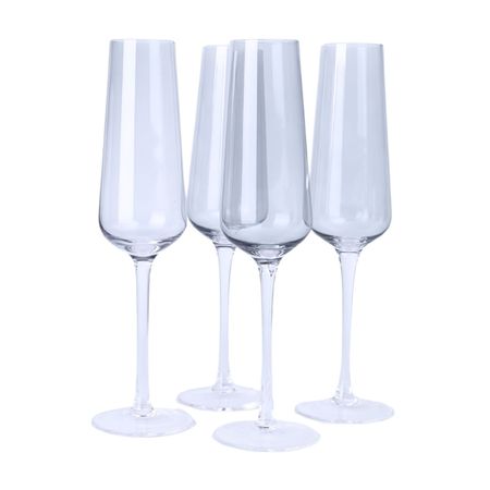 Set de 4 Copas Champagne Eclipse 7oz Orange