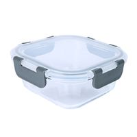Contenedor de Vidrio Hermético Orange 520ml Gris Libre de BPA
