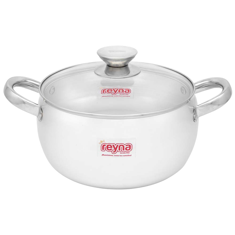 Olla REYNA Bombé T/Vidrio 22