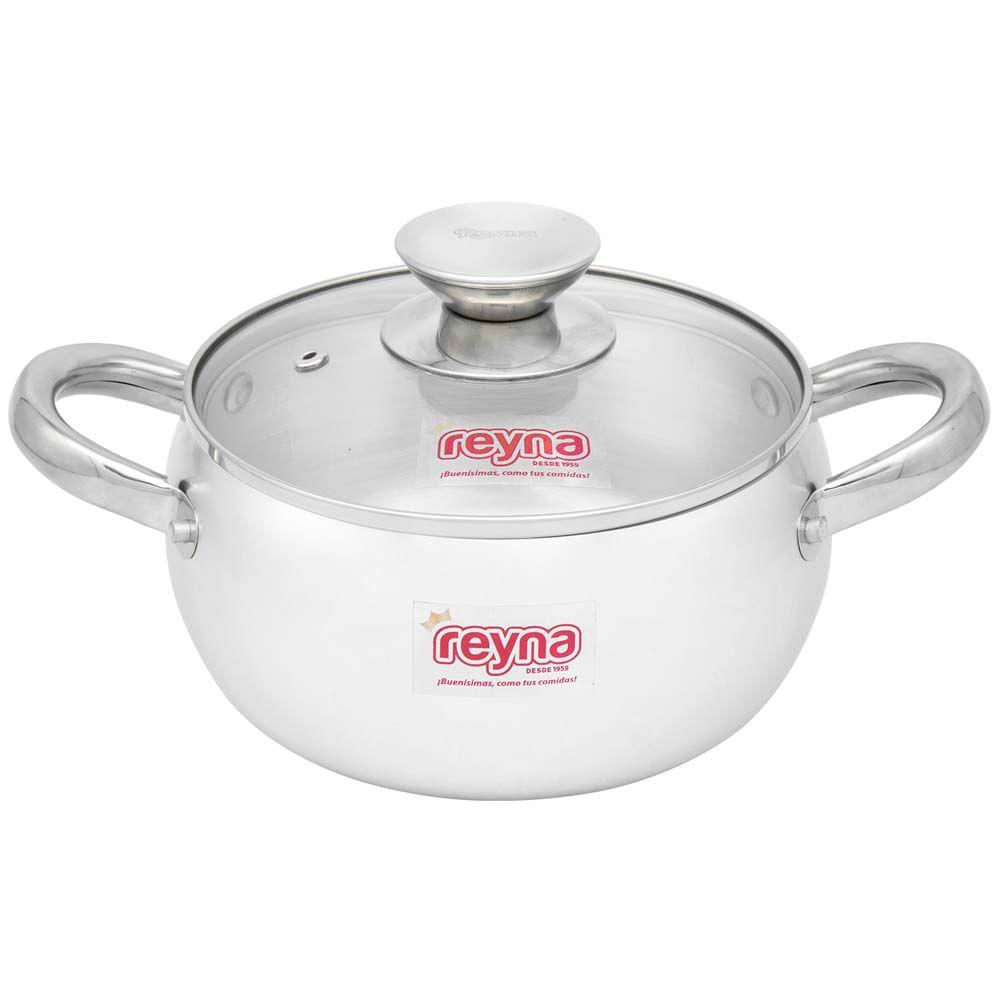 Olla REYNA Bombé T/Vidrio 18