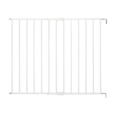 Puerta de seguridad para bebés y mascota Blanco