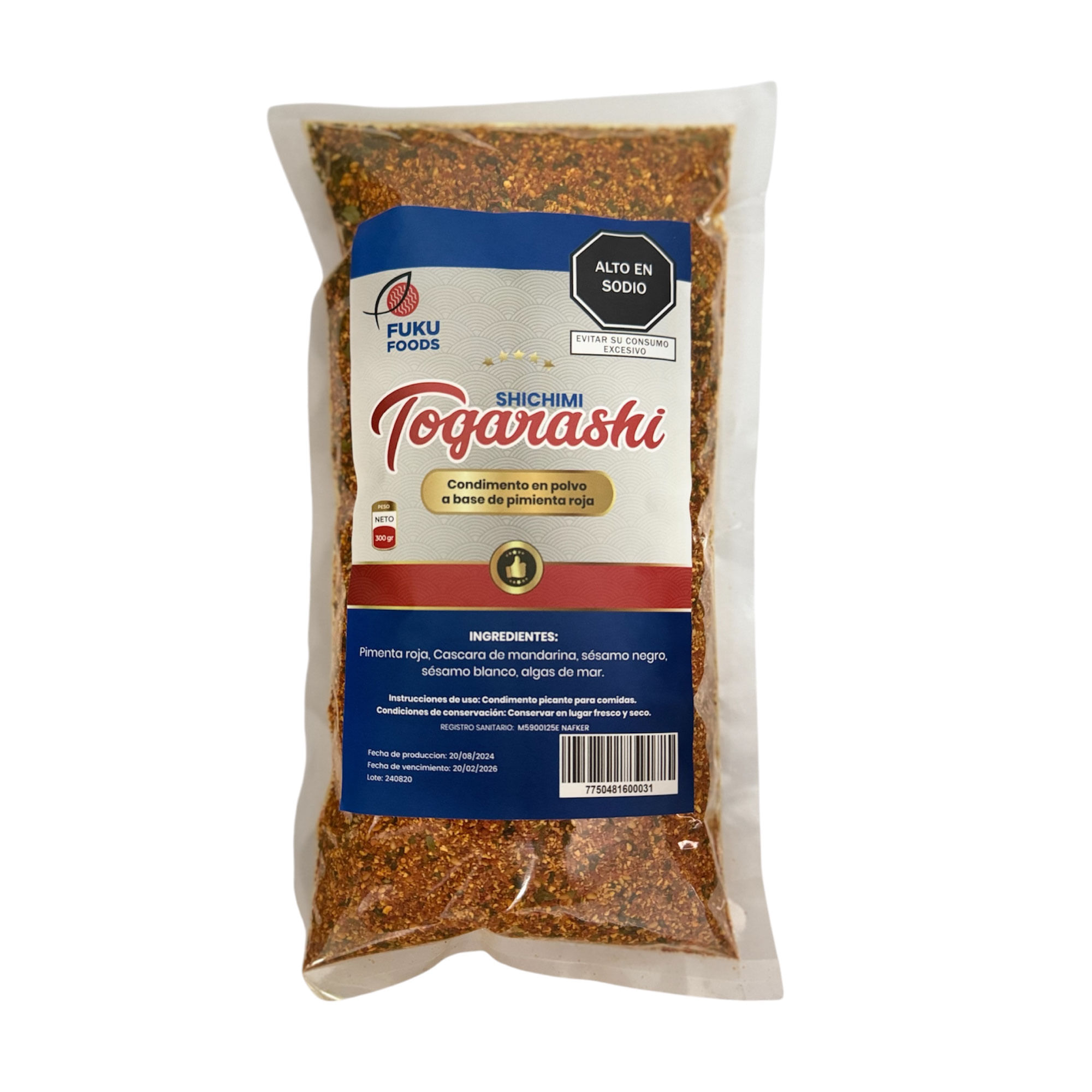 Togarashi FUKU FOODS Paquete 300g