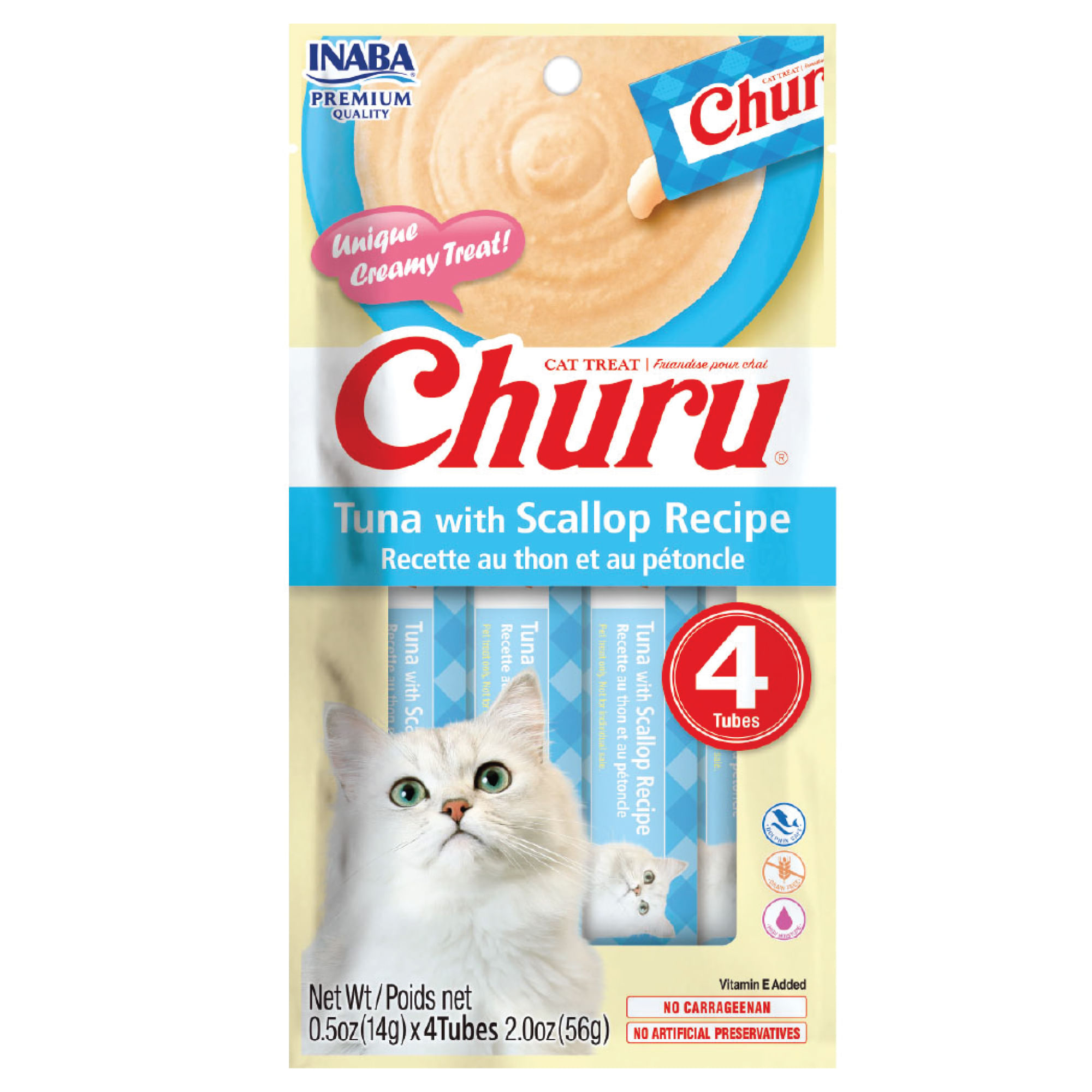 Alimento para Gato CHURU Atún con Vieira Pouch 56g