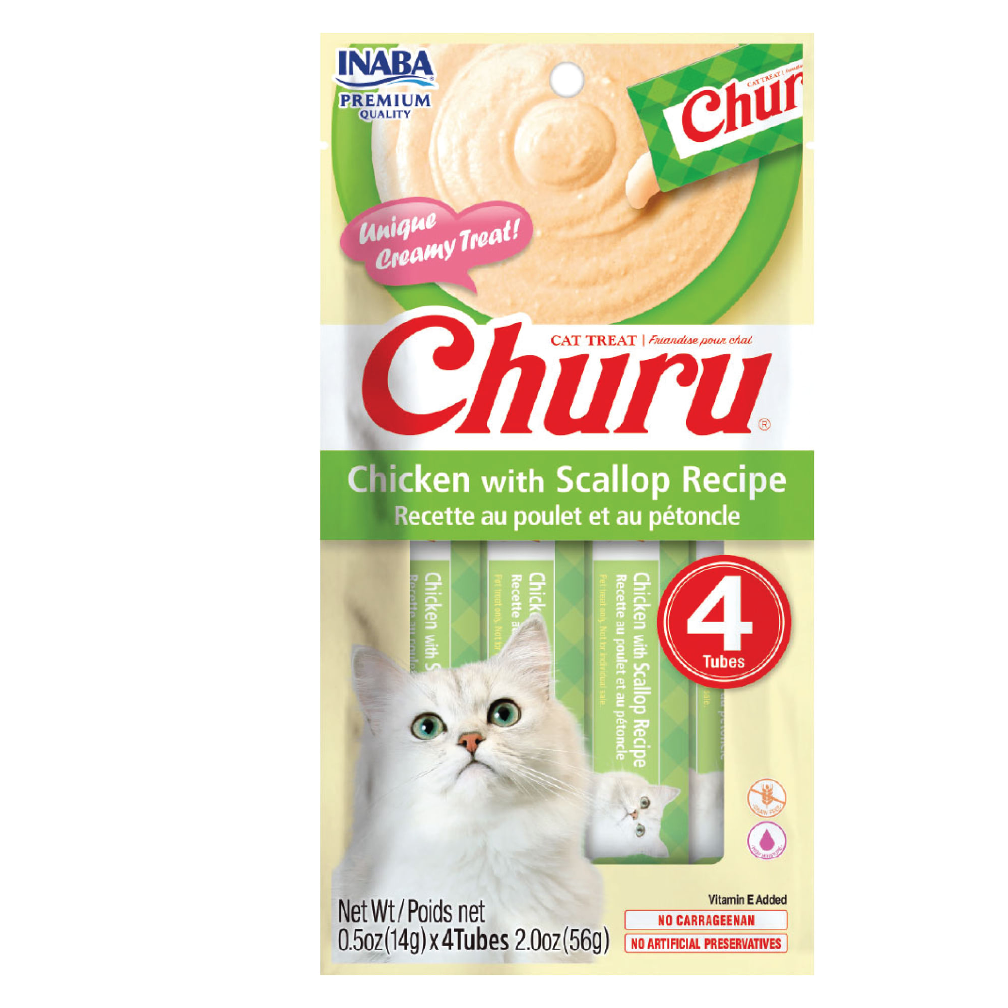 Alimento para Gato CHURU Pollo con Vieira Pouch 56g