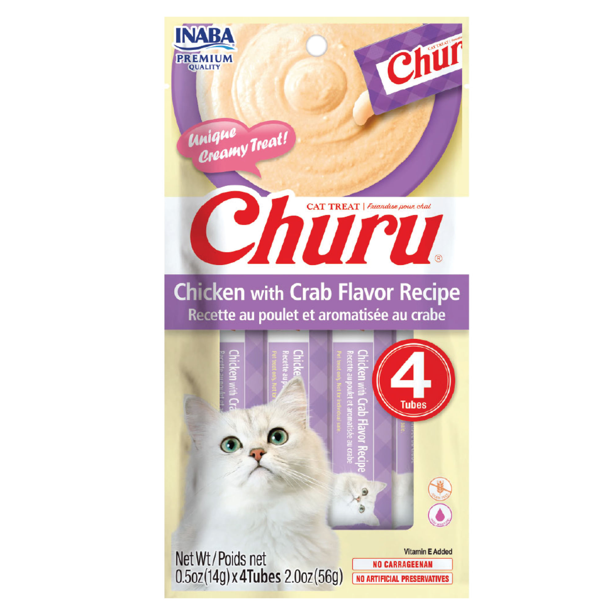 Alimento para Gato CHURU Pollo con Cangrejo Pouch 56g