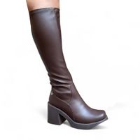 Botin Mujer Latex Taco 7 2086L-75 Color Marron