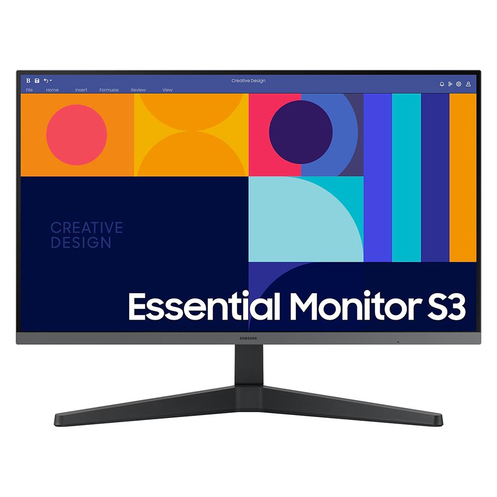MONITOR SAMSUNG ESSENTIAL S3 27 PLANO IPS FHD HDMI VGA