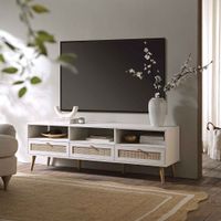 Mueble de TV Vintage 65"" Izutsumi Blanco R&R MUEBLES