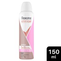 Desodorante para Mujer en Aerosol REXONA Clinical Women Classic Frasco 150ml