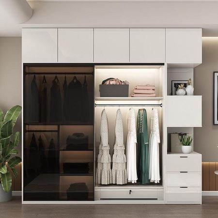 Ropero Melamina Arizona 4 Piezas - Blanco