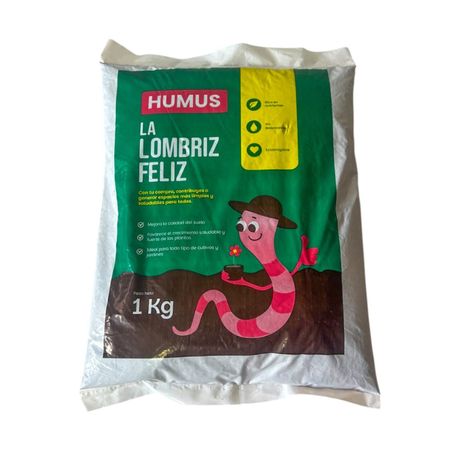 Abono Humus La Lombriz Feliz 1kg