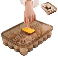 Porta Huevos Premium con Tapa Marrón 2480001