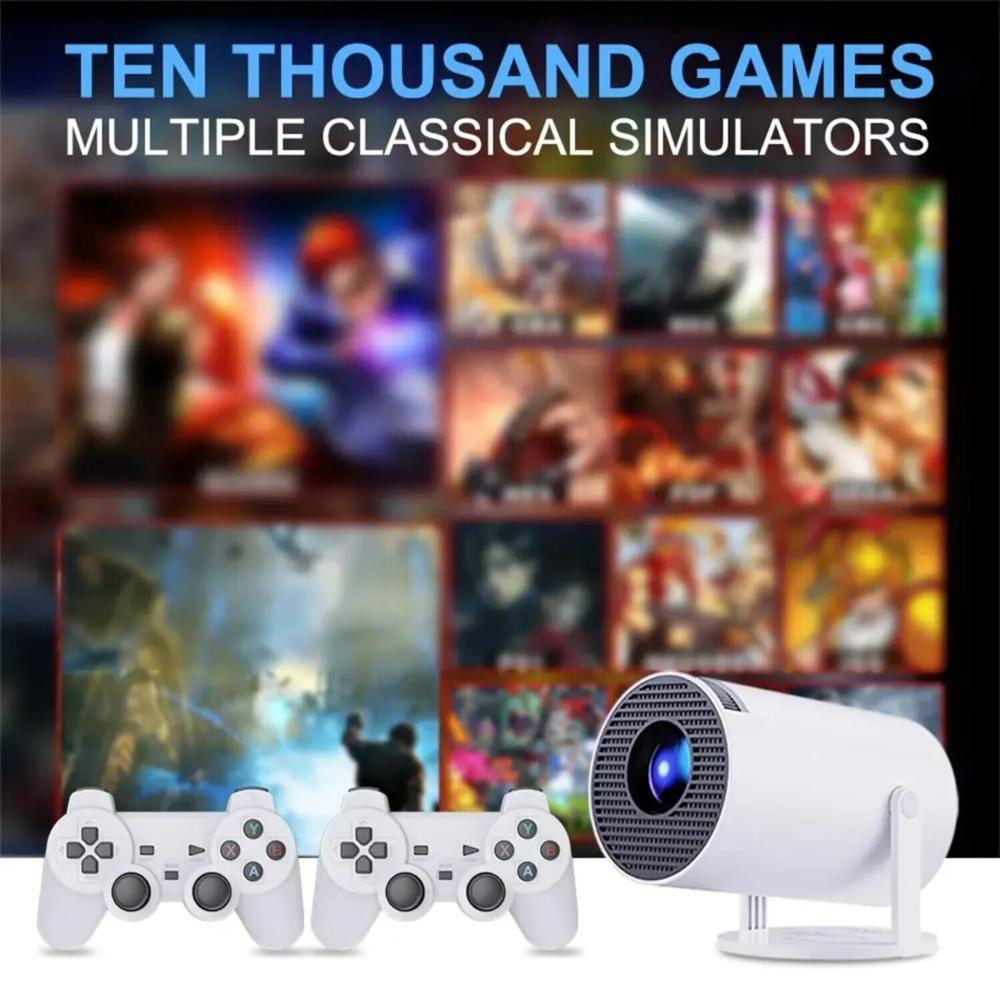 Proyector Gamer 4K Android 11 WiFi 2 Mandos 10000 Juegos