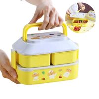 Lonchera Para Niños De 3 Divisiones Amarillo 250AM01