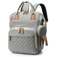 Mochila Pañalera Confort Gris