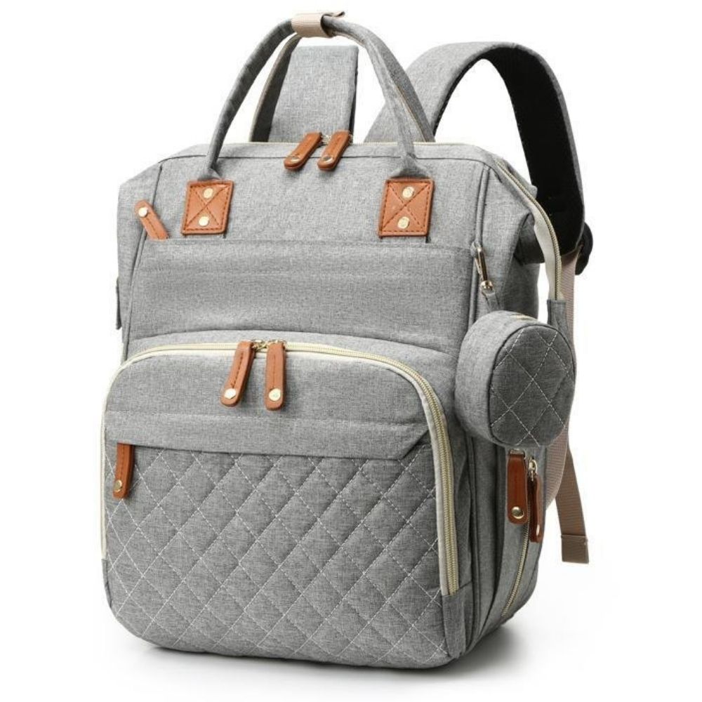 Mochila Pañalera Confort Gris