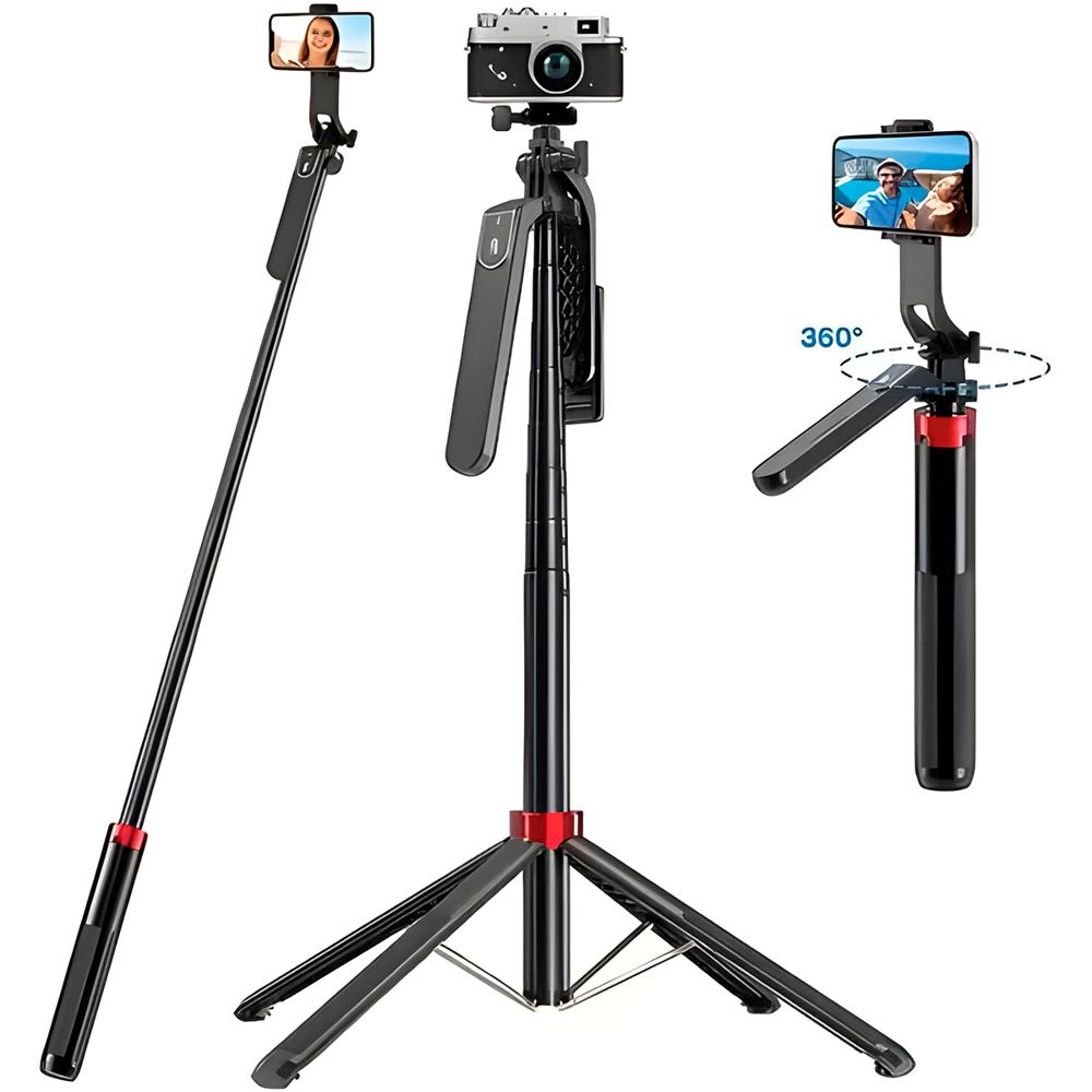 Palo Selfie Q185 180CM Con Seguimiento Facial Y Bluetooth Para Celular