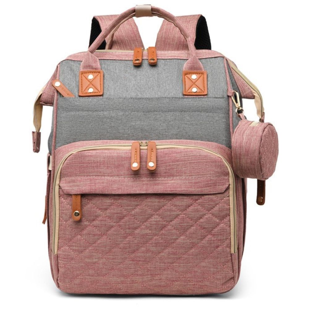 Mochila Pañalera Confort Rojo Gris