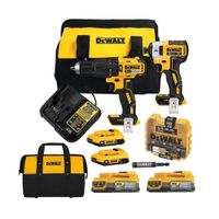 Taladro Perc 1/2"" + Atorn de Impacto 1/4"" 20V Brushless + Set de Puntas 16 Pzs Dewalt