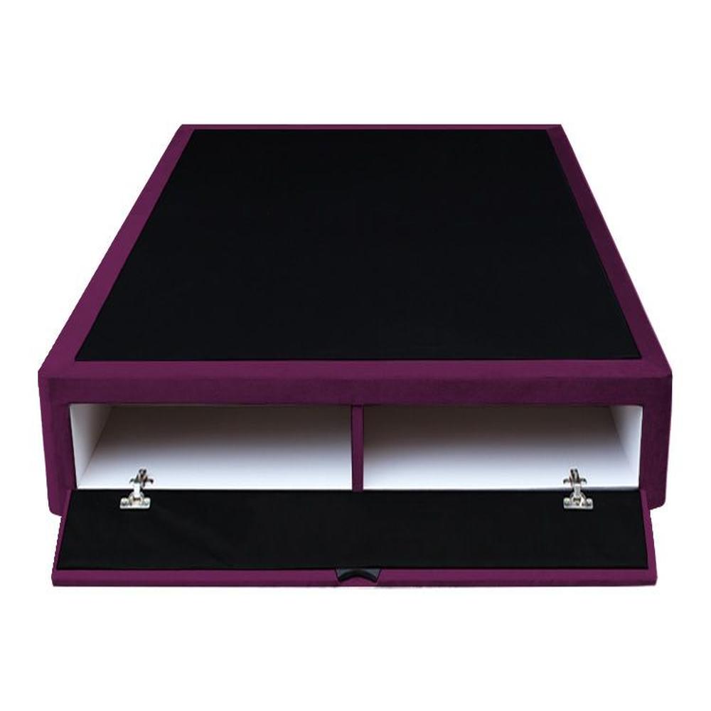 Base De Cama Bregenz 1.5 Plz - Purpura