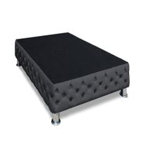 Base De Cama Aarhus 1.5 plz - Gris Oscuro