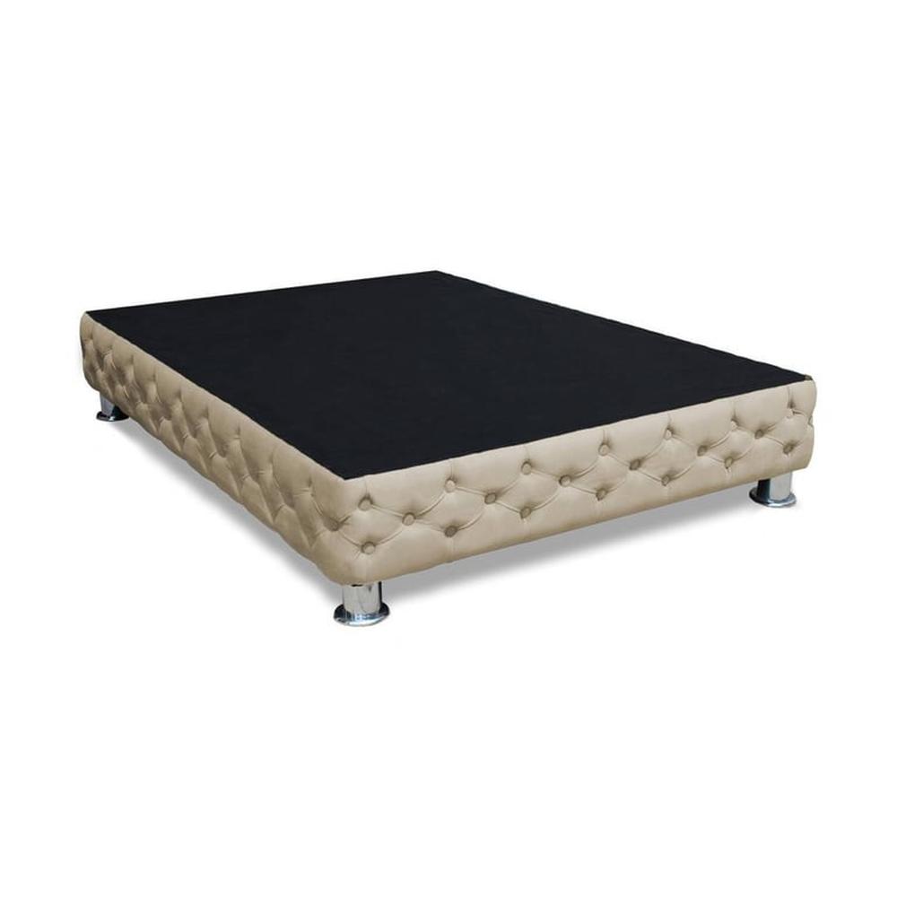 Base De Cama Aarhus 1.5 plz - Beige Claro