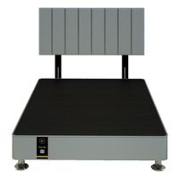 Dormitorio Linz + Cabecera Neuss Pata Desmontable 2 Plz - Gris Claro