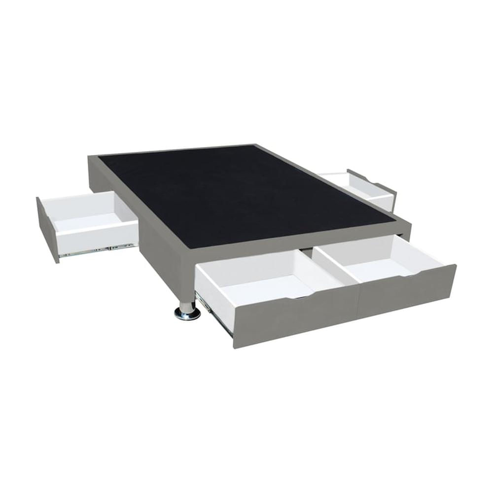 Base de Cama Villach 2 Plz - Gris Oscuro
