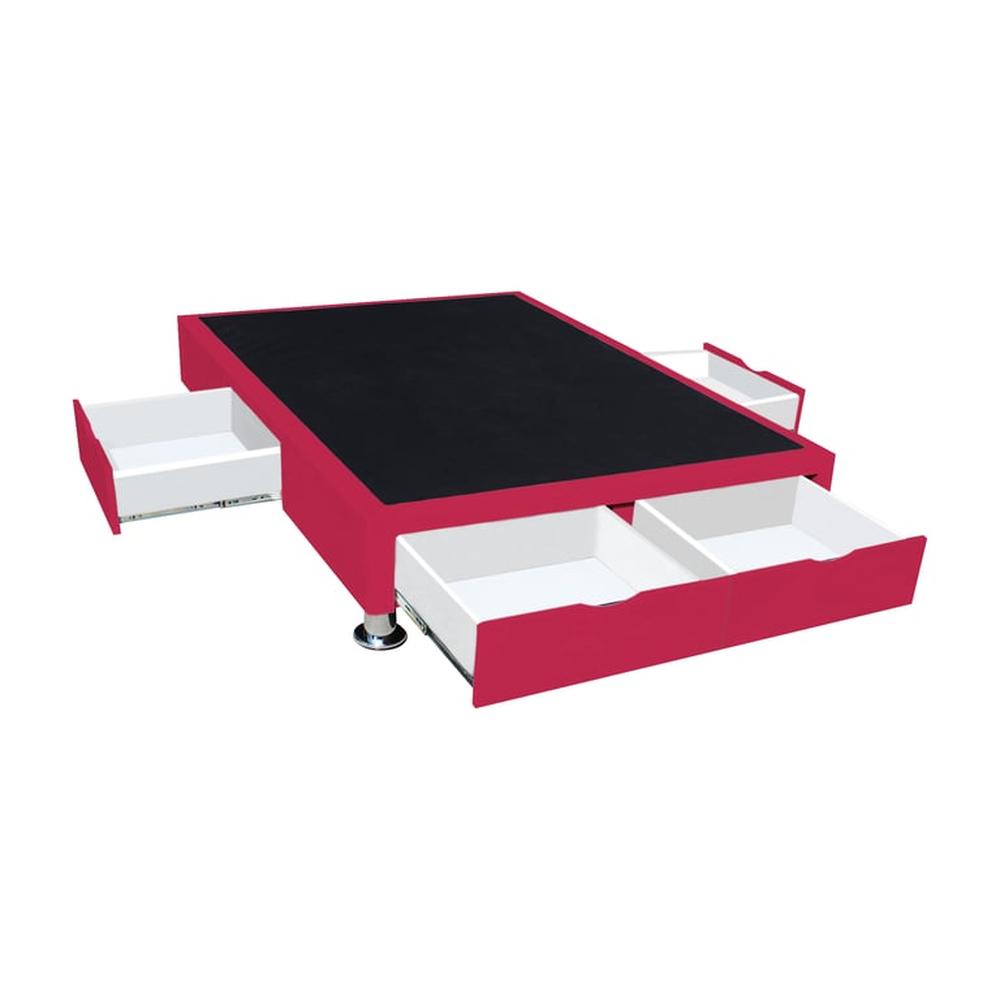 Base de Cama Villach 2 Plz - Rojo