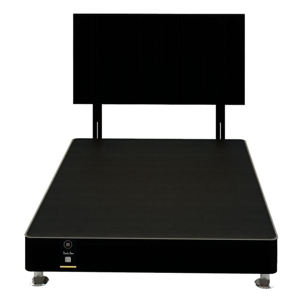 Drmitorio Linz 1.53 X 2.03 + Cabecera Neuss Pata Desmontable Queen - Negro