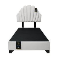 Dormitorio Afrodita + Cabecera patas ajustables 1.5 plz - Ivory