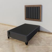 Dormitorio Segovia + Cabecera Aerea 1.5 plz - Negro y Catania