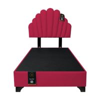 Dormitorio Afrodita + Cabecera patas ajustables 1.5 plz - Rojo