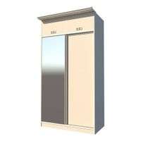Ropero 3 cuerpos Mauren, Dos puertas corredizas / Escandinavo