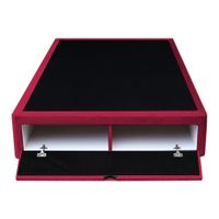 Base De Cama Bregenz 1.5 Plz - Rojo