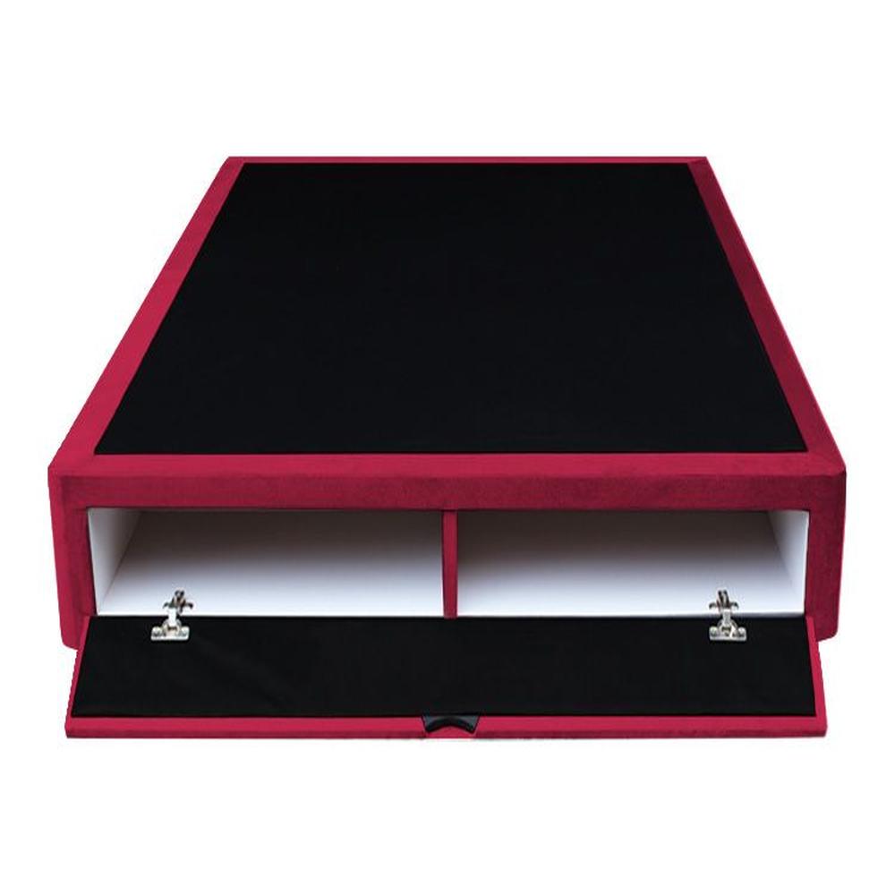 Base De Cama Bregenz 1.5 Plz - Rojo