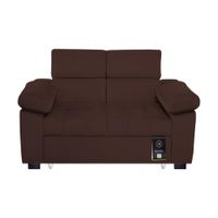 Sofá Cama Baltimore 1.5 Plz - Chocolate