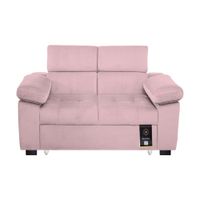 Sofá Cama Baltimore 1.5 Plz - Rosado