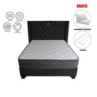Dormitorio Dubai 2 plz + 2 Almohadas - Negro
