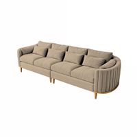 Sofá Luxury Serris 4 Cuerpos 2 Piezas - Beige claro