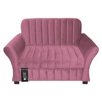 Sofá Cama Vancouver 1.5 Plz - Rosado