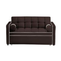 Sofá Cama Valandovo con Almohadas 1.5 Plz - Chocolate