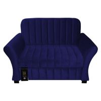 Sofá Cama Vancouver 1.5 Plz - Azul marino