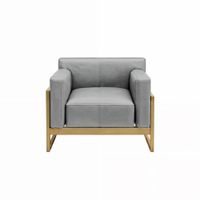 Sofá Luxury Lipkovo 1 Cuerpo - Gris claro