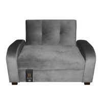 Sofá Cama Oakland 1.5 Plz - Gris Claro