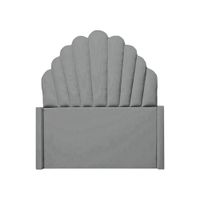 Cabecera Emperatriz Abanico 2 Plz - Gris Claro